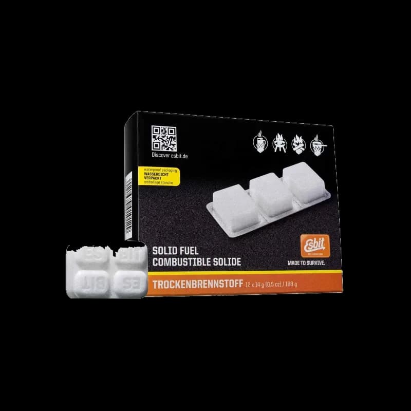Esbit Pastillas de Combustible Sólido, caja de 12